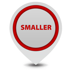 Smaller pointer icon on white background