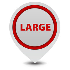 Large pointer icon on white background