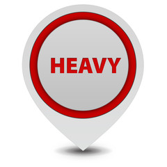 Heavy pointer icon on white background