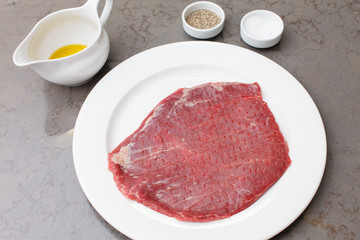 raw steak