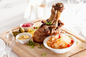 roasted pork knuckle