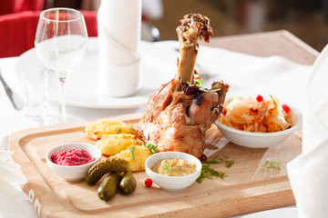 roasted pork knuckle