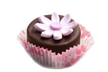 little cassata on white background