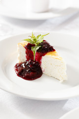cheesecake with jam
