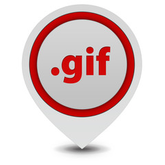 .gif pointer icon on white background