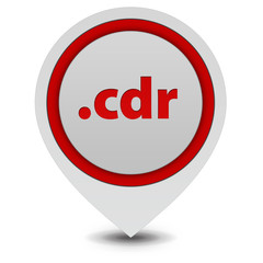 .cdr pointer icon on white background