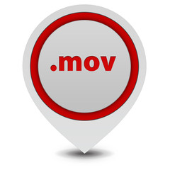 .mov pointer icon on white background
