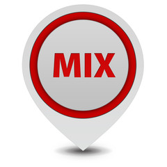 Mix pointer icon on white background