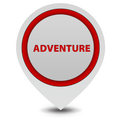 Adventure pointer icon on white background