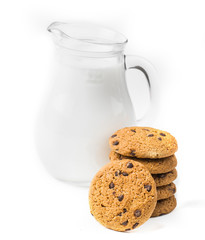 Milk with cookies