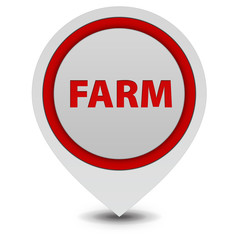 Farm pointer icon on white background