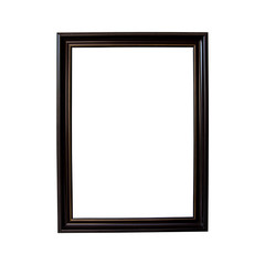 Frame wood isolated on white background