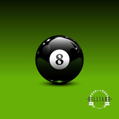 8 ball billiard background