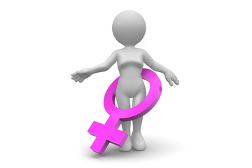Woman and Female Symbol