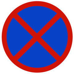 No stop Traffic Sign  board