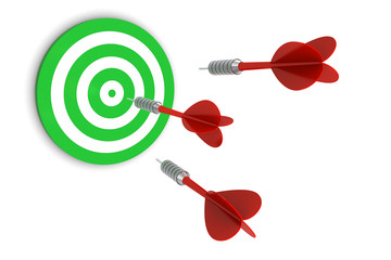 Three Darts on Target