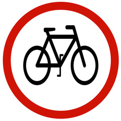 lane for bicycle sign