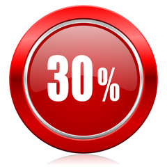 30 percent icon sale sign