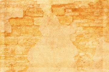 Texture grunge paper, brick old wall and plaster
