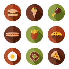 food flat icons
