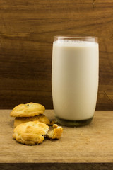 Cookies with fresh milk