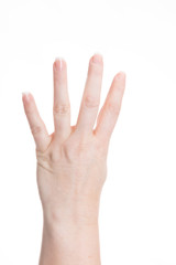handzeichen - vier