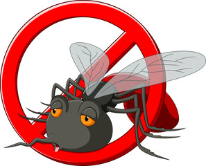 Stop Mosquito cartoon