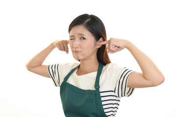 Fototapeta premium 困った表情の女性