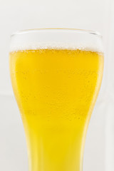 Beer glass isolated on white background.