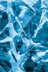 Ice and snow winter abstract