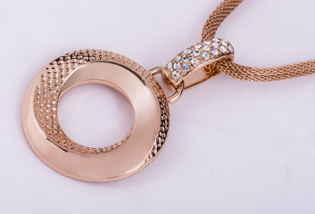 bronze ring necklace