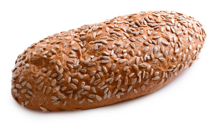 White bread isolated on white