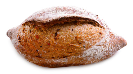 White bread isolated on white