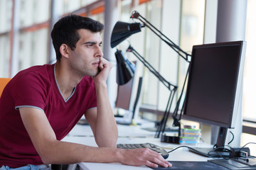 Fototapeta premium frustrated young business man
