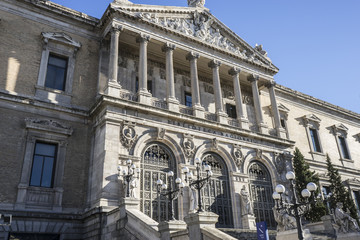 National Library of Madrid, Spain. architecture and art