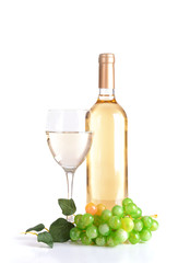 Wine isolated on white