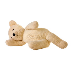 Teddy Bear laying on side