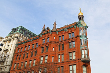 Historic SunTrust building with the clock tower in Washington DC