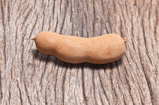Sweet tamarind on wood