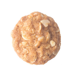 cookie with almond on the background. cookie with almond on the