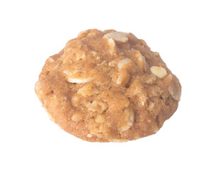 cookie with almond on the background. cookie with almond on the
