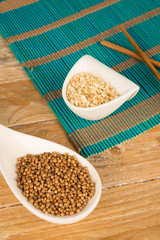 Coriander and  lemon grass