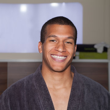 Man smiling at camera