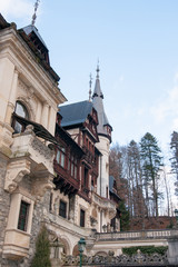 Fototapeta na wymiar Peles castle in Romania