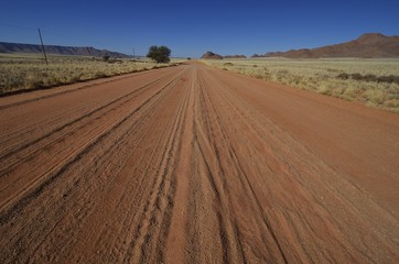 Naklejka premium Sandpiste in Südnamibia (Tirasberge)