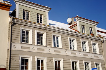 Obraz premium Budynek na starym mieście