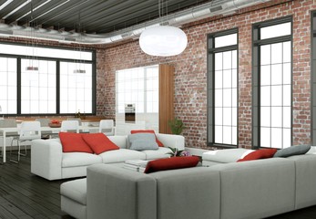 modernes Loft Interieur Design