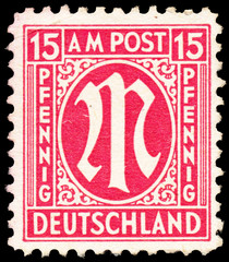 Stamp printed in Germany shows 