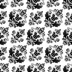 Damask Seamless Vector Pattern. Orient Background