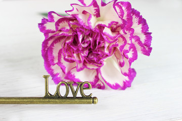 The key to love, Valentines background